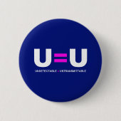 U=U HIV Nicht nachweisbare Gleichheit unübertragba Button (Vorderseite)