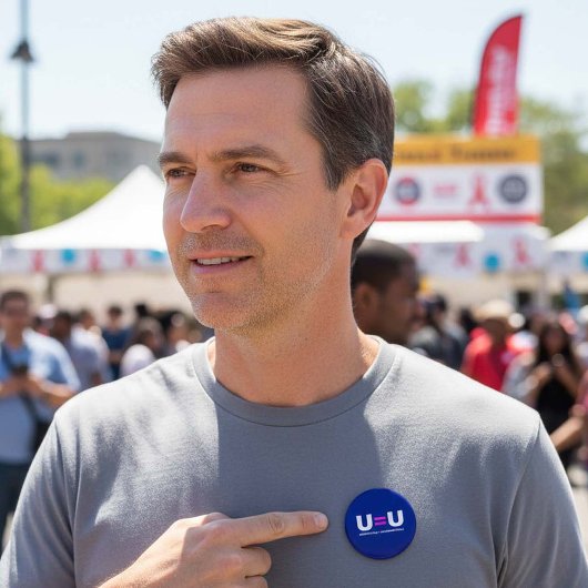 U=U HIV Nicht nachweisbare Gleichheit unübertragba Button