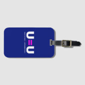 U=U HIV Nicht nachweisbare Gleichheit unübertragba Gepäckanhänger (Vorderseite (Horizontal))