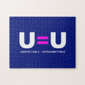 U=U HIV Nicht nachweisbare Gleichheit unübertragba Puzzle (Horizontal)