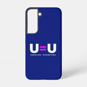 U=U HIV Nicht nachweisbare Gleichheit unübertragba Samsung Galaxy Hülle