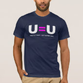 U=U HIV Nicht nachweisbare Gleichheit unübertragba T-Shirt (Vorderseite)