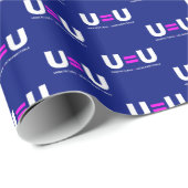 U=U HIV Undetectable Equals Untransmittable Geschenkpapier (Rolleneckpunkt)