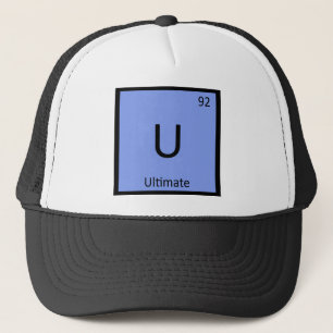 U - Ultimate Frisbee Sports Chemistry Symbol Truckerkappe