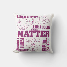 U und I Matter - ASL Empowerment Design Kissen