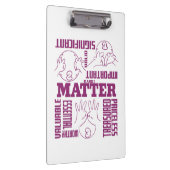 U und I Matter - ASL Empowerment Design Klemmbrett (Rechts)