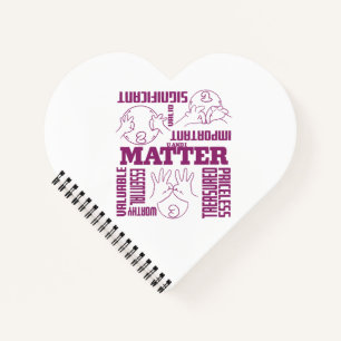 U und I Matter - ASL Empowerment Design Notizblock