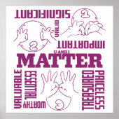 U und I Matter - ASL Empowerment Design Poster (Vorne)