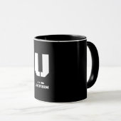 U(Uniform) NATO Phonetischer Alphabet & Morse Code Tasse (VorderseiteRechts)