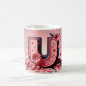 U Valentine Alphabet 3D Verwandlungstasse (Mittel)