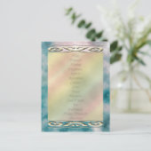 U wählt Farbe/ Lebensumwandelnde Worte der Meditat Postkarte (Stehend Vorderseite)