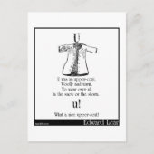 U war ein Obermantel Postkarte (Vorderseite)