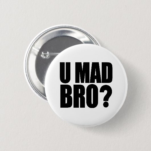 U wütendes Bro Button (Vorne & Hinten)
