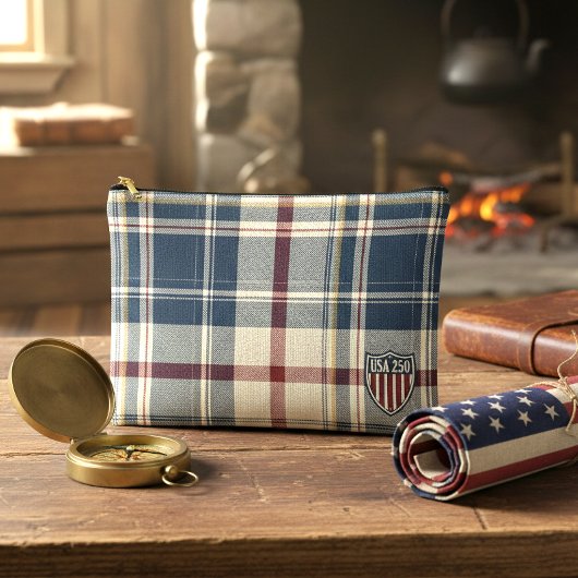 UA 250 American Plaid Shield Motif ID1301 Zubehörtasche