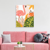 UA Jungle Flamingo II Leinwanddruck (Insitu (Wohnzimmer))