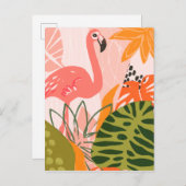 UA Jungle Flamingo II Postkarte (Vorne/Hinten)