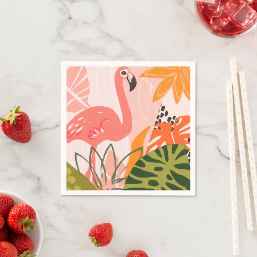 UA Jungle Flamingo II Serviette (Beispiel)