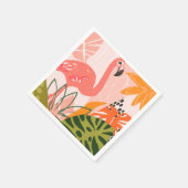 UA Jungle Flamingo II Serviette (Ecke)