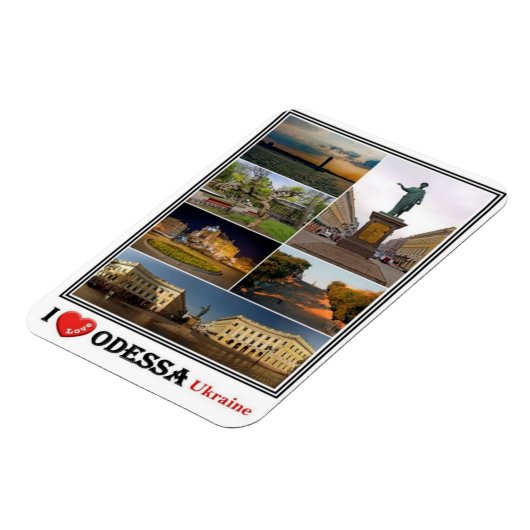 UA Ukraine - Odessa - I Liebe Mosaik - Magnet (Linke Seite)