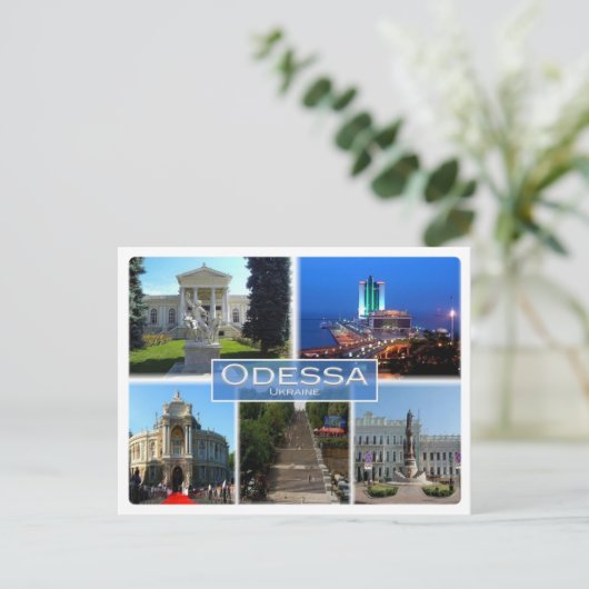 UA Ukraine - Odessa Postkarte (Stehend Vorderseite)