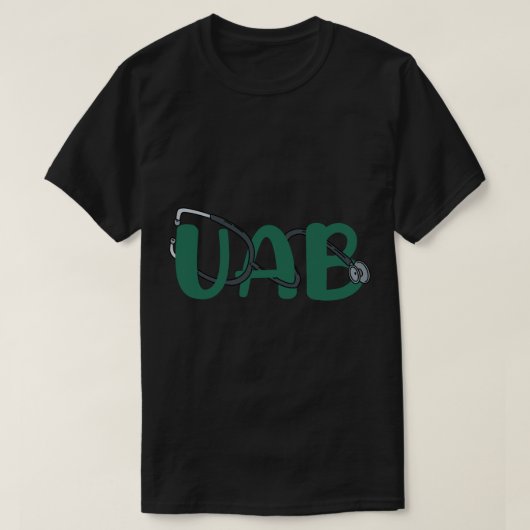 UAB Medizinischer Aufkleber T-Shirt (Design vorne)
