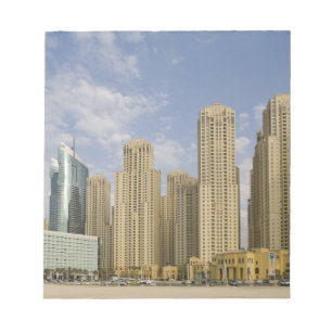 UAE, Dubai, Marina. Jumeirah Beach Residence Notizblock