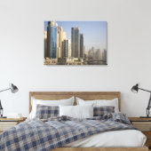 UAE, Dubai. Marina Türme mit Booten vor Anker. 2 Leinwanddruck (Insitu (Schlafzimmer))