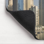 UAE, Dubai. Marina Türme mit Booten vor Anker. Mousepad (Ecke)