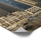 UAE, Dubai. Marina Türme mit Booten vor Anker. Poster (Ecke)