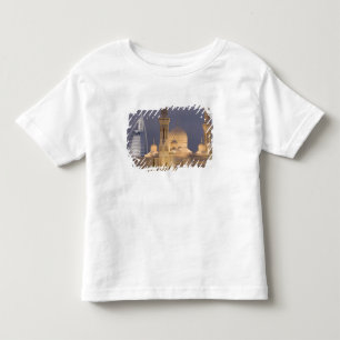 UAE, Dubai. Moschee im Abend mit Burj al Arab Kleinkind T-shirt