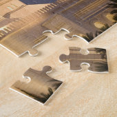 UAE, Dubai. Moschee im Abend mit Burj al Arab Puzzle (Seite)