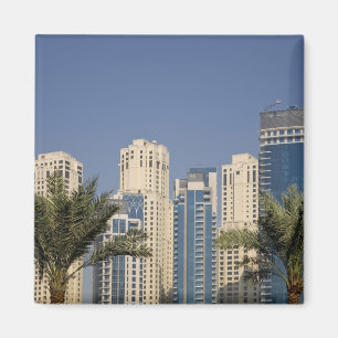 UAE, Dubai. Türme der Residenz Jumeirah Beach Magnet