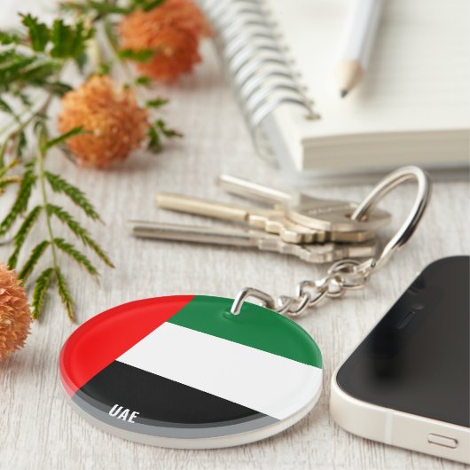 UAE Flag Charming Patriotic Schlüsselanhänger (Vorderseite rechts)