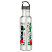 UAE Flag Gorgeous Patriotic Edelstahlflasche (Rückseite)