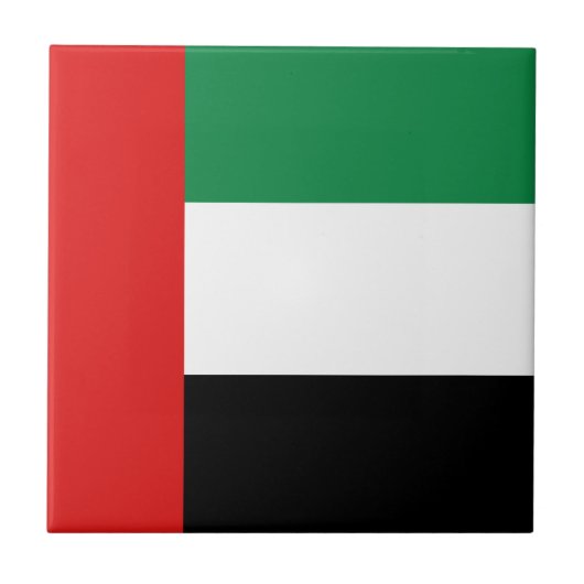 UAE Flag Keramik Tile Fliese (Vorderseite)