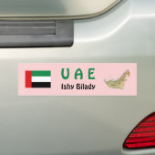 UAE Flag + Map Autoaufkleber (Auf Auto)