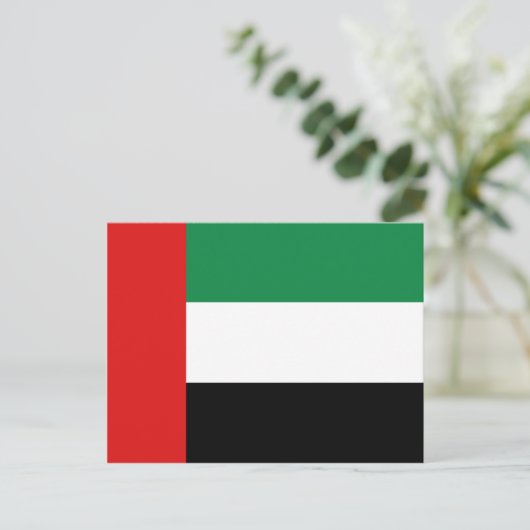 UAE Flag Postkarte (Stehend Vorderseite)