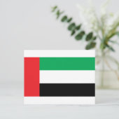 Uae Flag Postkarte (Stehend Vorderseite)
