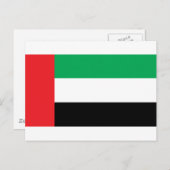 Uae Flag Postkarte (Vorne/Hinten)