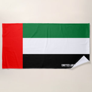 UAE Flag Splendid Patriotic Strandtuch