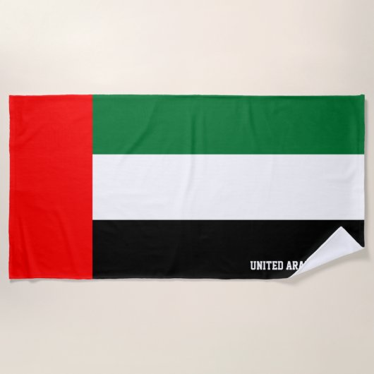 UAE Flag Splendid Patriotic Strandtuch (Vorderseite)