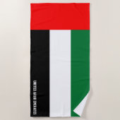 UAE Flag Splendid Patriotic Strandtuch (Vorderseite)