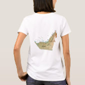 UAE-Flagge + Karte + Text-T - Shirt (Rückseite)