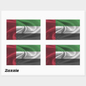 UAE-Flagge Rechteckiger Aufkleber (Blatt)
