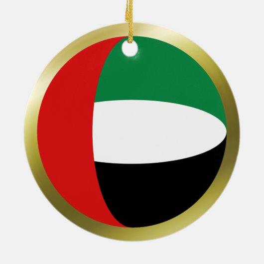 Uae-Flaggen-Verzierung Keramik Ornament (Hinten)