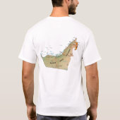 UAE kennzeichnen und zeichnen T - Shirt auf (Rückseite)
