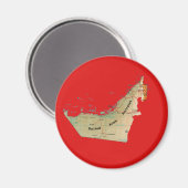 UAE Map Magnet (Vorderseite/Rückseite)