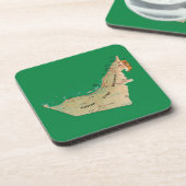 UAE Map Untersetzer (Linke Seite)