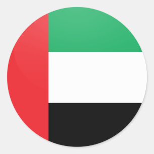 Uae-Qualität Flaggen-Kreis Runder Aufkleber