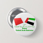 UAE u. Dubai-Flaggen-Fliesen Button (Vorne & Hinten)